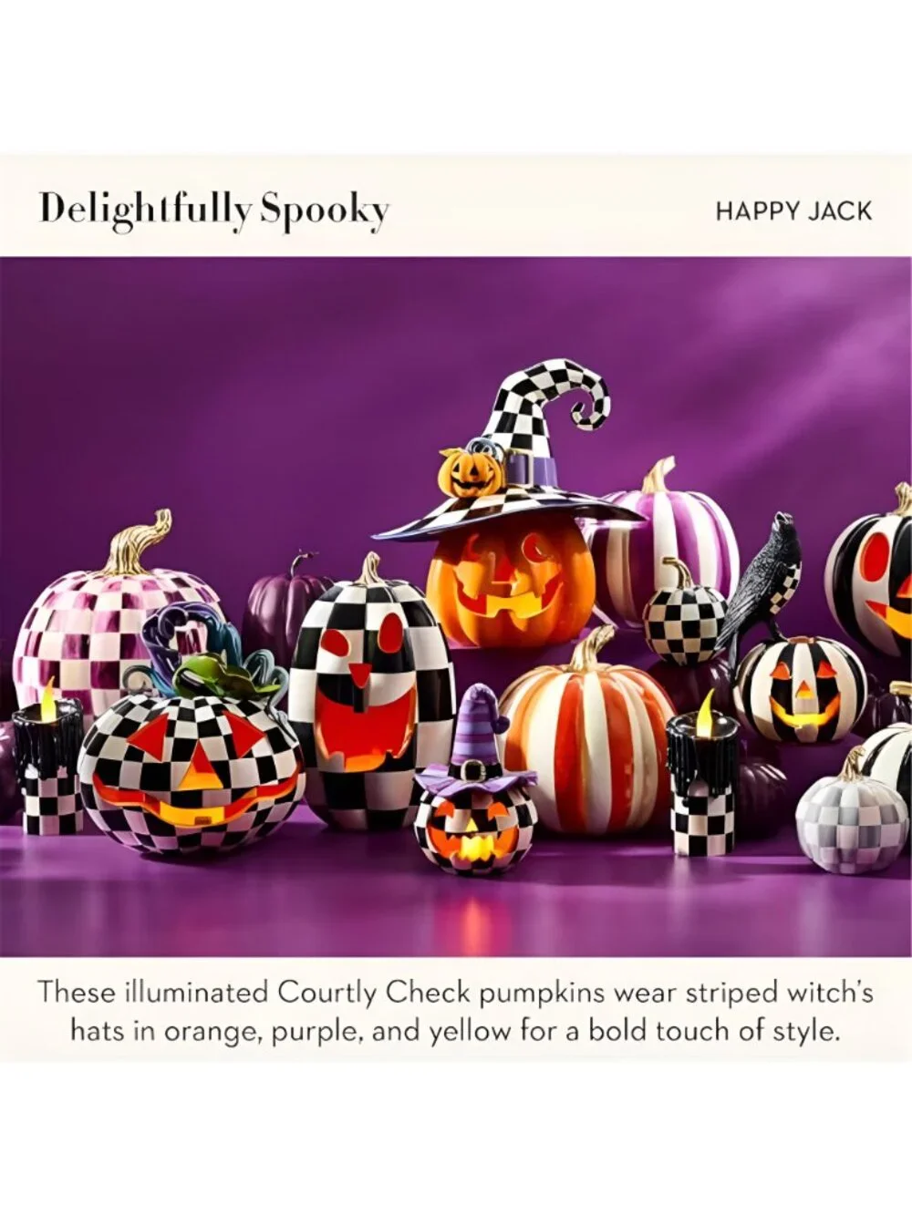 Resin Pumpkins Set, Mini, Happy Jack